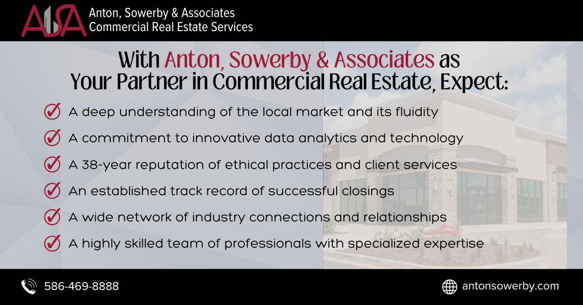 What to expect with Anton, Sowerby & Associates Commercial Real Estate Services 